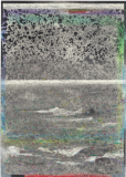 Ostseegrab / Blinder Spiegel (2022) Kohle und Pastell auf Papier 29.7 x 21 cm
