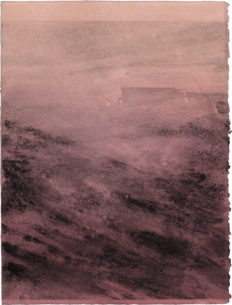 Weiler, 2020, Pastell und Kohle auf Papier, 39 x 29 cm